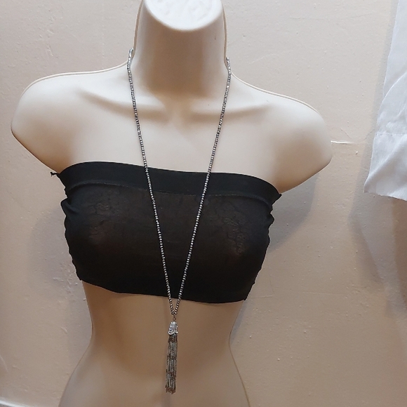 LOFT Jewelry - LOFT Sparkly Metallic Beads Long Necklace Y Drop Tassel Necklace